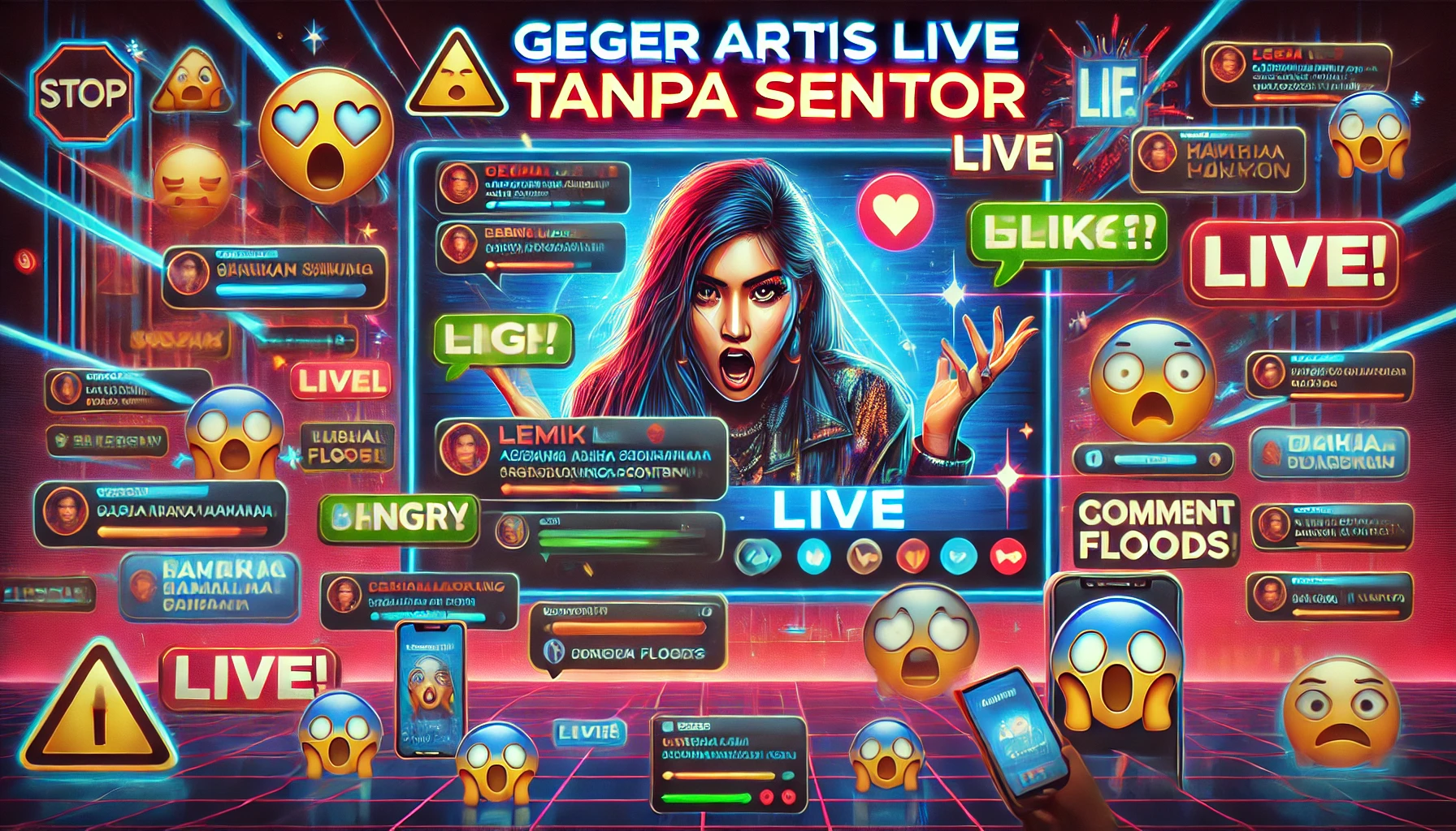 Geger Artis Live Tanpa Sensor