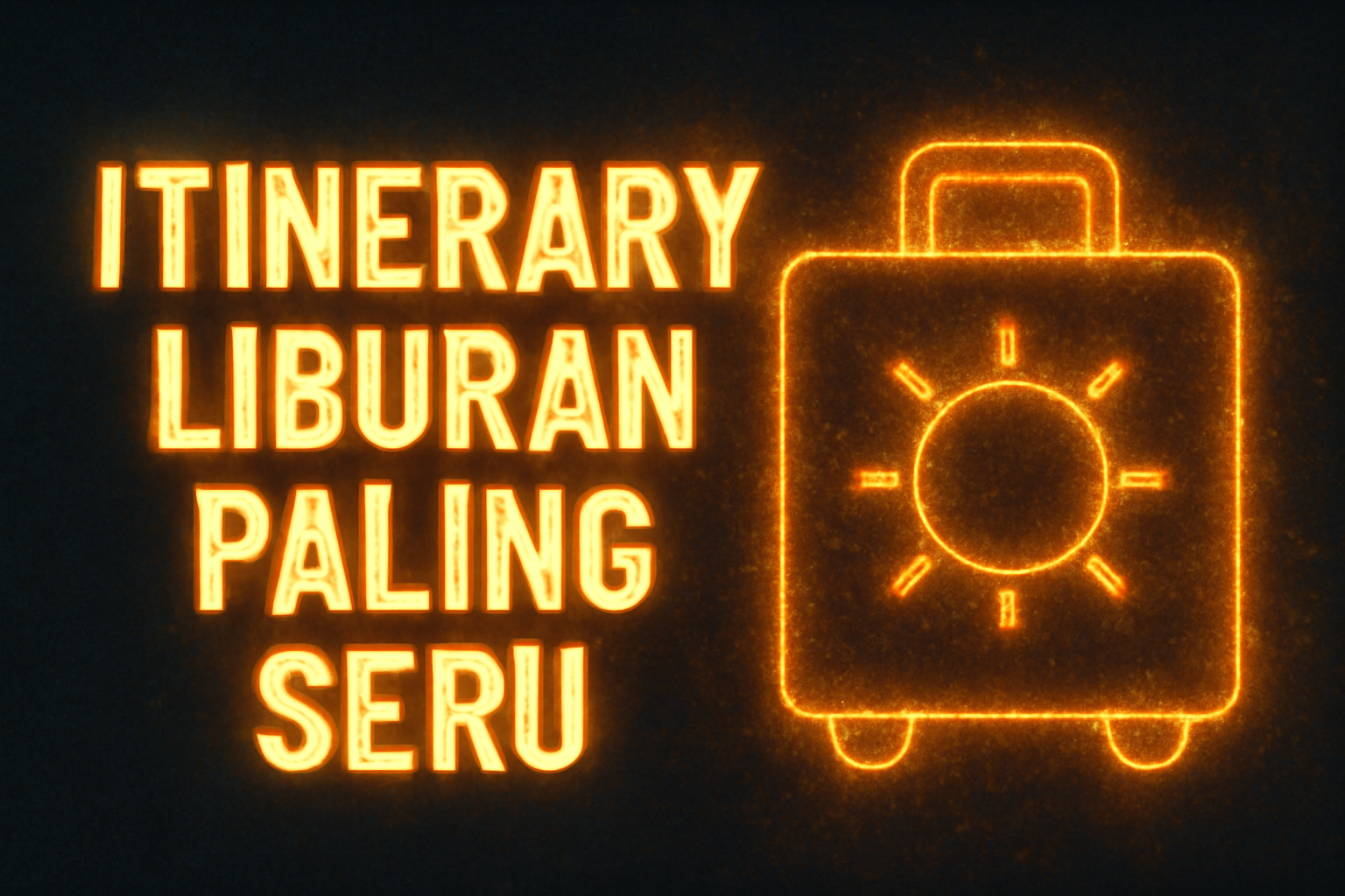 Itinerary Liburan Paling Seru