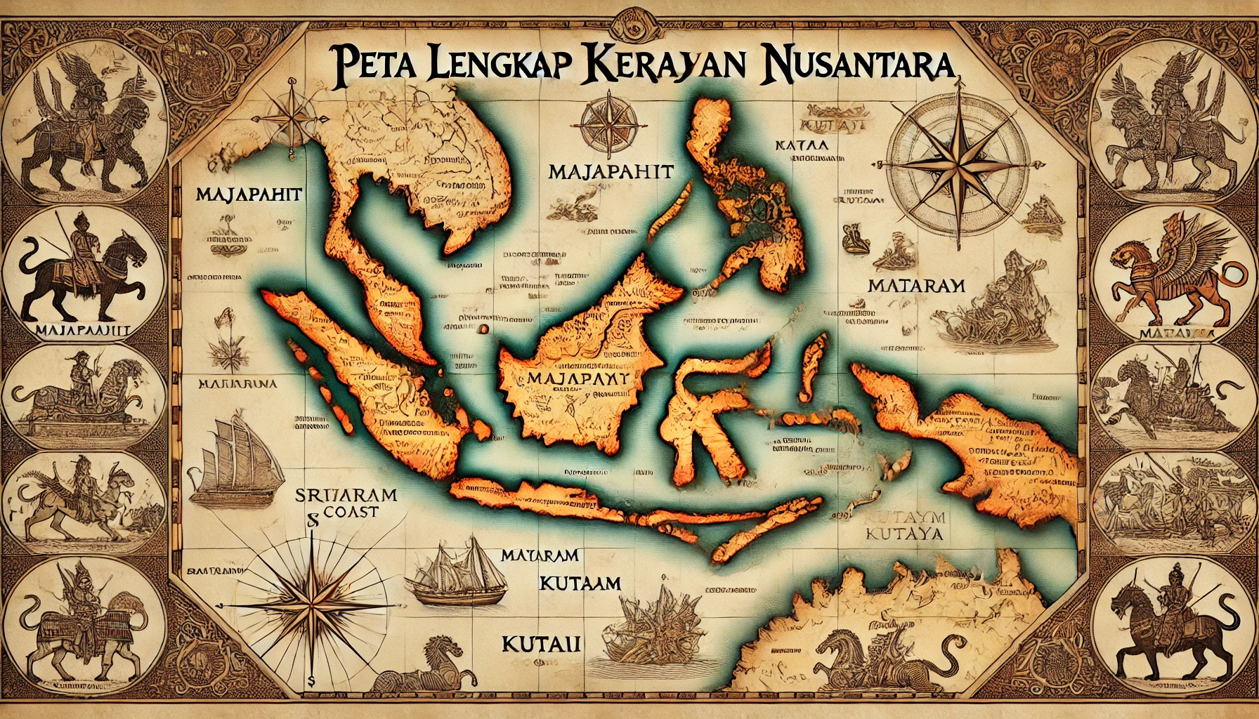 Peta Lengkap Kerajaan Nusantara
